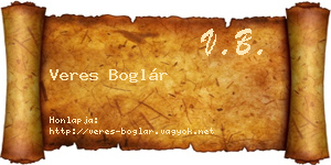 Veres Boglár névjegykártya